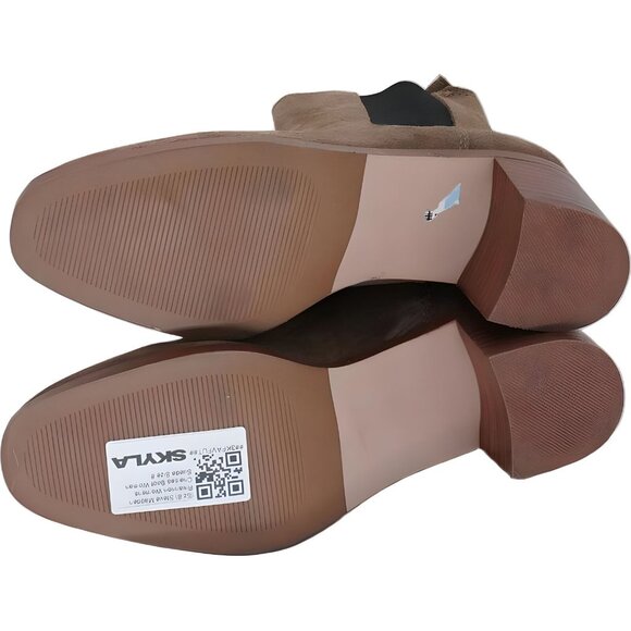 Steve Madden Rhiannon Women's Suede Chelsea Boot Brown Size 8 - Picture 6 of 6